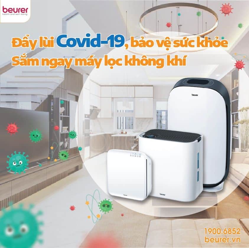 tác dụng của máy lọc không khí là đẩy lùi vi khuẩn gây bệnh