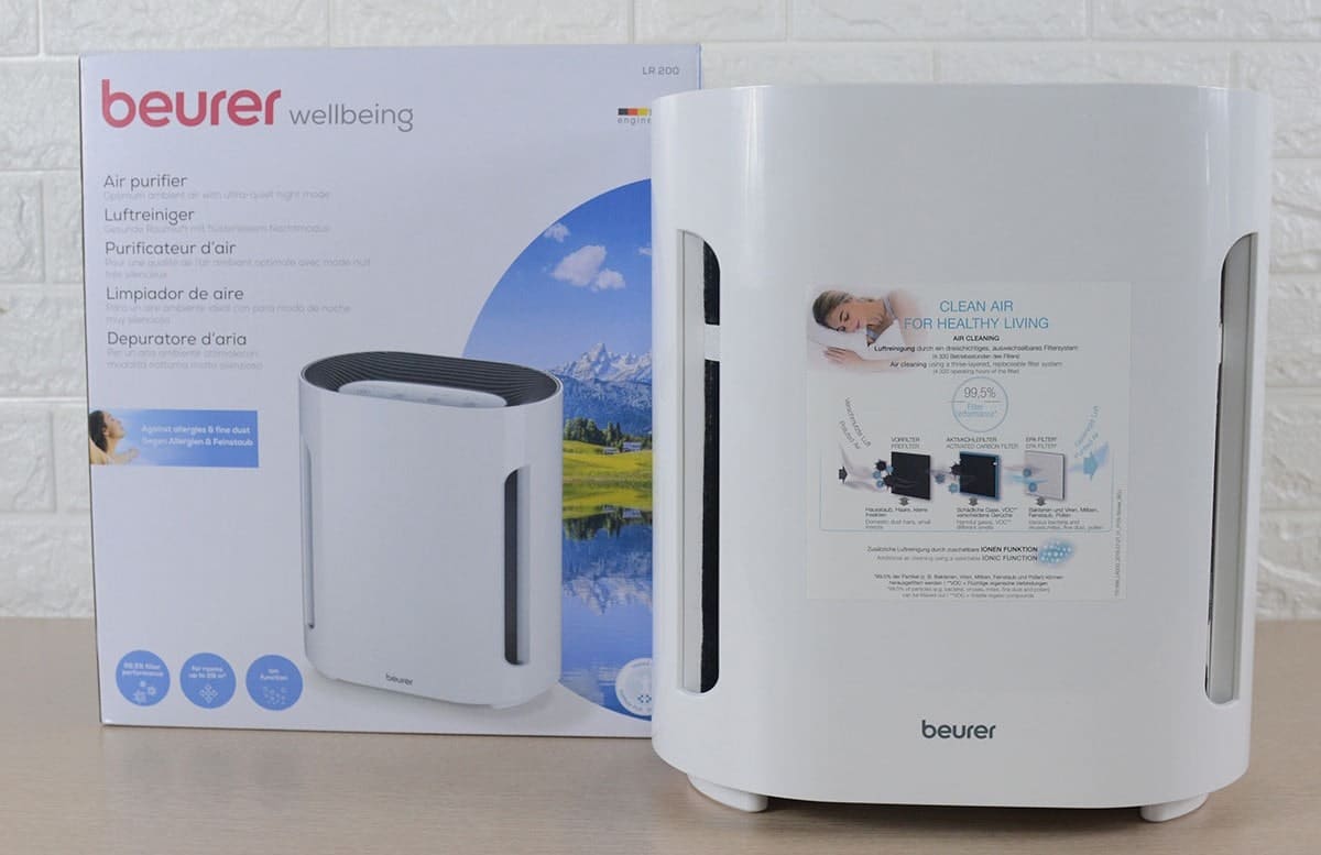 máy lọc không khí tạo ion âm lr200 của beurer