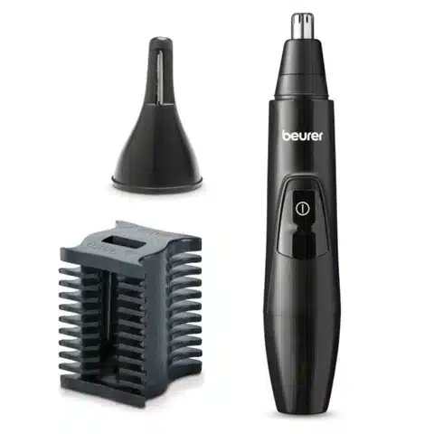 Máy Tỉa Lông Mũi, Lông Mày Beurer Mn2X 15 bộ ba phụ kiện bao gồm lưỡi dao thu nhỏ có gắn lược (3/6mm)