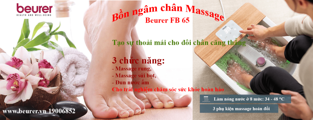 bồn ngâm chân massage beurer fb 65